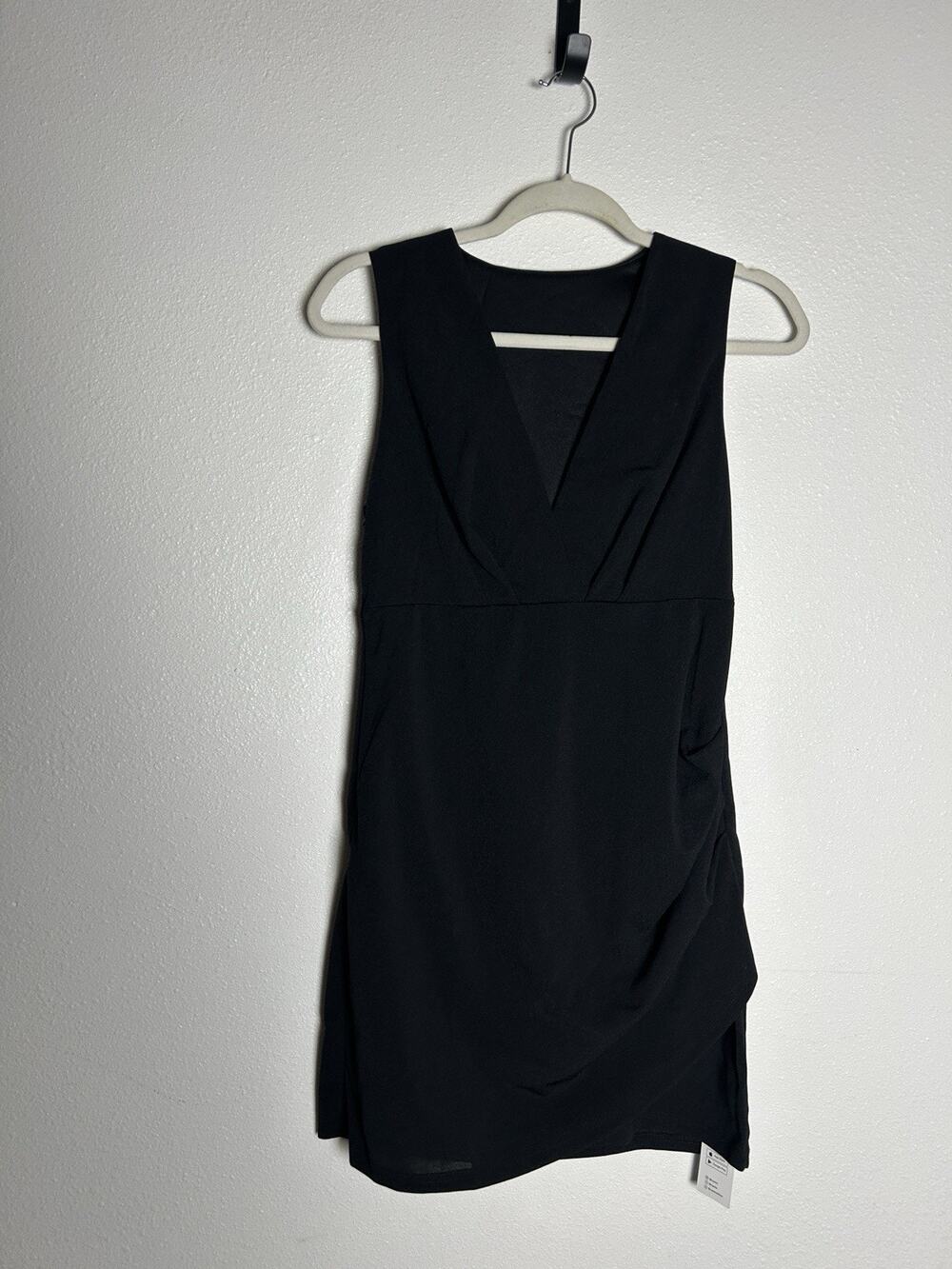 NWT CUPSHE Black Sleeveless Mini Dress V-Neck Cocktail Party Sz Small